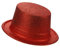 DEGUISE TOI Party-Hut mit Glitzer für Erwachsene rot - Rot