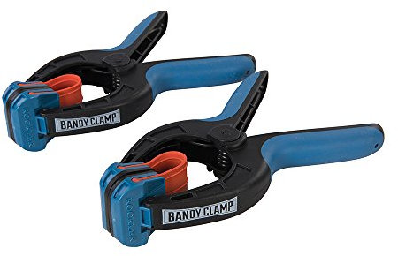 ROCKLER 950697 Große Leimzwingen mit Gummiband, 2er-Pack, blau