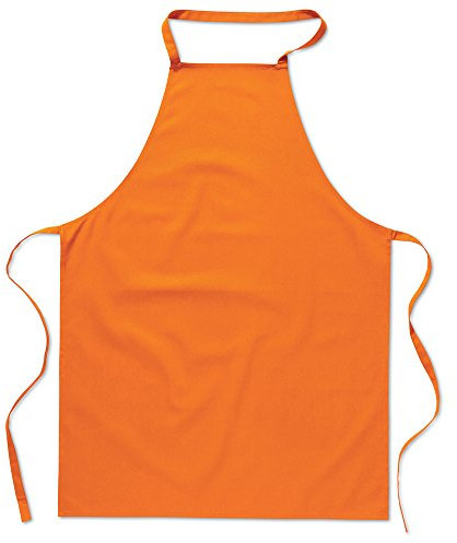 eBuyGB 1 Stück Catering Cooking Plain Chef's Unisex Küchenschürze Baumwolle Orange