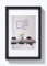 walther design Cadre Photo Noir 20 x 30 cm avec Passe-Partout, Cadre en Plastique Style Acier ES030B