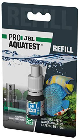 JBL Wassertest-Nachfüller, Für Teiche und Süß-/Meerwasser-Aquarien, ProAquaTest pH 3.0 -10.0 Refill, 1 Stück