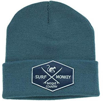 Beanie mit Krempe für Männer/Frauen Surf Monkey® - Einheitsgröße - Original Cuffed Beanie - Wintermütze (Marineblau)
