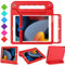 Surom Kids Case with Screen Protector for iPad 10.2 Inch 2021/2020/2019 (9th/8th/7th Generation), Shockproof Convertible Handle Stand iPad 10.2 9th/8th/7th Generation Case for Kids, Red