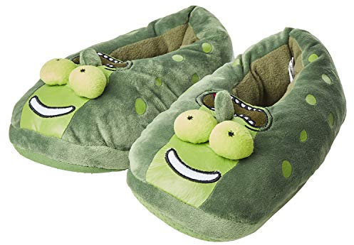 RICK AND MORTY Rick Sanchez, Pickle Rick, Morty Smith Herren-Slipper, Grün, 43 EU