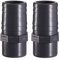 2 x well2wellness® PVC Druckschlauchtülle Achtkant mit Klebeanschluss 2 x 40 mm (107030)