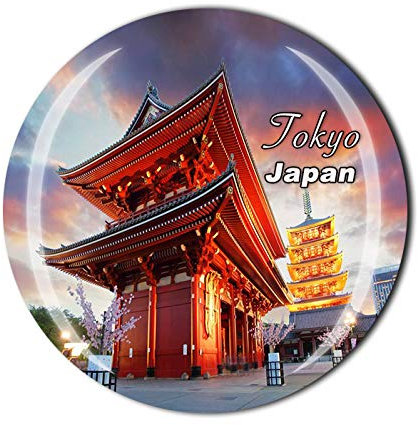 Imán 3D para nevera de Tokio Japón, imán de cristal de cristal para turistas, viajes, recuerdos, colección de regalo, adhesivo magnético para decoración del hogar, cocina
