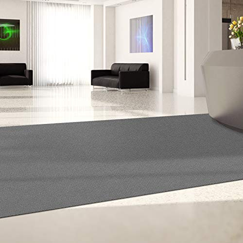 Meisterei Hongkong Schmutzfang-Läufer Sauberlauf MeterwareRutschfester Teppichläufer Schmutzfangmatte, Sauberlaufteppich, Schmutzfangteppich, Küchenläufer, Küchenvorleger (Grau, 100 cm x 250 cm)