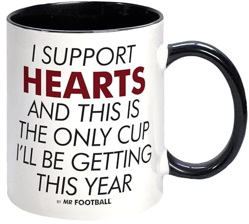 Bomblighters I Support Hearts and This is only Cup Football Mug - Merchandise Gift for Fan, Ceramic, 250ml