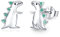 Dinosaurier Ohrringe 925 Sterling Silber Dino Ohrstecker mit Kubik Zirkonia Tier Ohrringe Schmuck Geschenke für Damen Mädchen Kids 10x 9 mm Grün