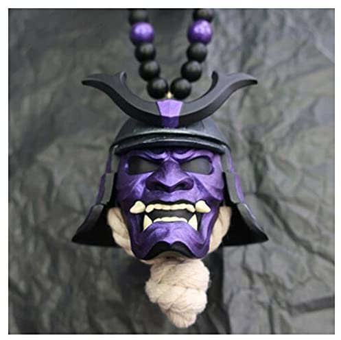 Syfinee Hannya Anhänger Japanische Maske Oni - Samurai Kabuto Helm Auto Rückspiegel Anhänger Samurai Assassin Dämon Oni Dekoration Auto Ornament