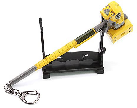 RINA Apex Legends Caustic Erbstück, Metall, Todeshammer, Kampfkunst, Actionfigur, Spielsammlung, Schreibtischdekoration, Rucksack, Anhänger, Geschenk (17,8 cm)