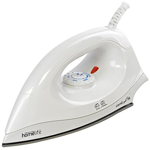 Dry Iron, Coral X-15, 1200W, White, Appliance Type Iron, Plug Type UK, Power Rating 1.2kW, Consumer Goods/Appliances Electrical, 1 Piece in Pack - E7051