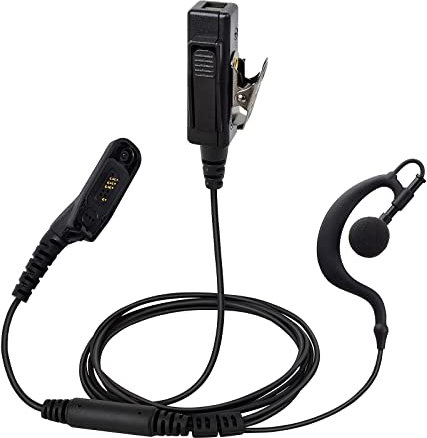 UAYESOK G Forma Auricular Walkie Talkie Pinganillo Multi Pin para Motorola DP4400 DP4600 DP4601 DP4800 DP4801 DP3441 XBR6300 APX6500 DGP4150 DGP6150 XiRP8268 XPR6300 2 vías Radio con micrófono PTT