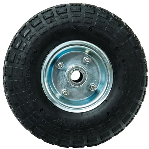 Roue gonflable 10 métal Ø 260 x 85mm WERKA PRO Alésage 16mm