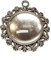 8 Teile 4 Stück Charm Leere Lünette Tablett Medaillons Metall Anhänger Fassungen Schmuck 25mm Runde 4 Stück Klar Glas Cabochon Bastelset (Silber Model-3)