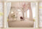 wandmotiv24 Fototapete 3D Raum Klavier Piano Baum Vorhang, 200 x 140cm - selbstklebende Strukturtapete, Wanddeko, Wandbild, Wandtapete, Raumerweiterung Säulen M6085