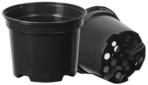 Pullmer Anzuchttöpfe, 2 Stück, rund Pflanzentöpf für Aussaat, Blumentopf für Sämlinge oder Stecklinge, Kunststoff (ø 23)