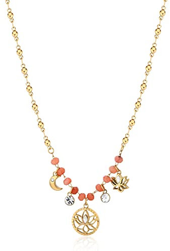 Brosway Collana Girocollo Donna In Acciaio Con Simbolo Fiore, Collana Donna Collezione Chakra - BHKN087