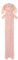 Long Hot Water Bottle with Padded Animal Plush Cover 2 Litre - Pink Rabbit