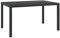 Homgoday Gartentisch Schwarz 150x90x74 cm Aluminium und WPC Outdoor Tisch für Balkon Picknick Hinterhof Terrasse Campingtisch Garten Esszimmermöbel