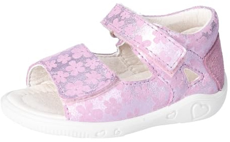 RICOSTA Mädchen Sandalen Taya, Baby und Kleinkinder Lauflernschuhe, Weite: Mittel, Freizeitschuhe, offene Schuhe, Sucre/Purple (341), 22 EU
