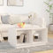 KTHLBRH Salontisch Wohnzimmertisch Sofatisch Wohnzimmerdeko Couchtisch Weiß 80x50x40 cm Massivholz Kiefer für Wohnzimmer, Büro, Schlafzimmer