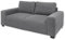 ELBA Big Sofa in Cord-Optik, Ash - Bequeme Wohnzimmer 2-Sitzer Couch - 214 x 93 х 113 cm (B/H/T)