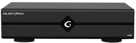 Gustard N18 HiFi Audio Switch Ethernet, SFP Fibra Ottica Interfaccia, 2* Interfaccia Ethernet di 10/100/1000M, Switch di Rete Gigabit, Home Audio Switch Ethernet (Nero)
