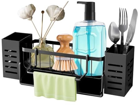 PengGengA Organizador de Fregadero de Acero Inoxidable - Soporte de Esponja para Cocina y Baño