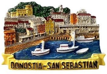 Donostia San Sebastian Spanien Kühlschrankmagnet 3D Reise Souvenir Kühlschrank Dekoration Magnetaufkleber Handwerk Kollektion