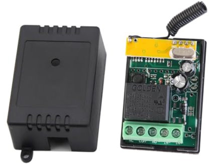 jojofuny Trasmettitore Ricevitore 433 Mhz Dc 12 V 4 Telecomando Chiave per Luci Led Utensili