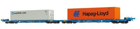 48109 H0 Containerwagen Sffggmrrss 36, AAE, Ep.VI