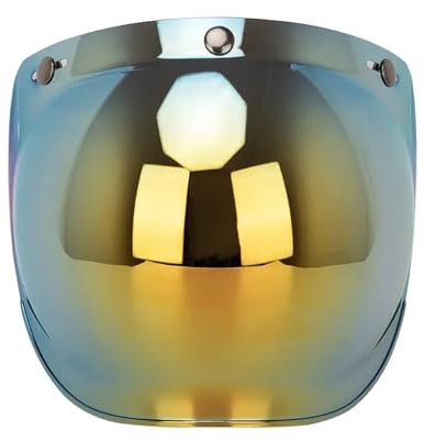 Helmschilde, Bubble Visiere kompatibel mit Motorradhelm mit Halterung Offenes Gesicht Windschutz und wasserdicht Anti-UV Außen mit offenem Gesicht(1,A)
