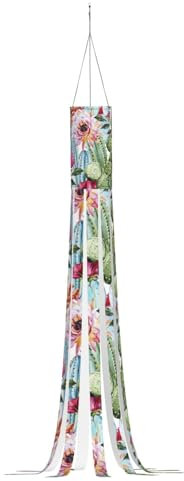 Kaktus Sukkulenten Rose Druck Halloween Serie Windsack Außergewöhnliche Outdoor Ghost Decor Halloween Thanksgiving