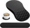 Mauspad mit Handgelenkauflage,Ergonomisches Mousepad zur Linderung von Schmerzen im Karpaltunnel, Memory-Schaum mit Rutschfester Gummi-Basis Office Mat für Computer, Laptop, Desktop (Schwarz 3 in 1)