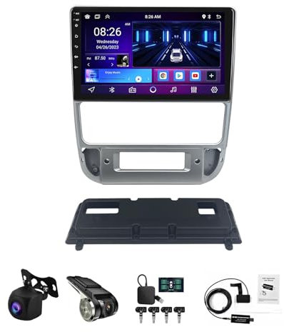 9 Pulgadas HD Pantalla Táctil Android 13 Radio Coche para Peugeot 406 1999-2004 Bluetooth 2 DIN Autoradio con CarPlay AHD Cámara Trasera GPS Navegación Control En El Volante(B,W1 1+32G)