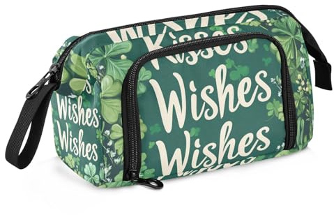 St Wishes Federmäppchen, große Kapazität, Tasche mit Fach mit Schlitz, Federmäppchen, Kosmetik, Make-up, für Krankenschwestern, Kindergarten