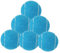 Perfeclan 6PCS -Tennisbälle für Anfänger Trainingsübungen Professionelle Trainingsbälle 6,4 cm Durchmesser für Unterhaltung im Freien im Freien, Blau