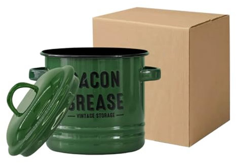 Poo4kark Home Große für die Küche, Emaille-Vorratsgläser mit Deckel, luftdichte Speisekammerorganisation für Mehl, Reis, Nudeln Trockenwaren, langlebige stilvolle Küche (Green, 12X6CM)