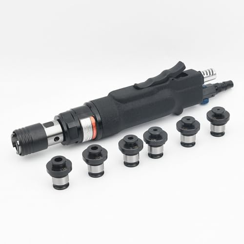 Pneumatische Gewindeschneidmaschine, Professionelle Druckluft-Gewindeschneidpistole, Leerlaufdrehzahl 400 U/min, Lufteinlass 1/4 Zoll Und Betriebsdruck 6-8 Bar, Zum Gewindeschneiden Von Aluminium