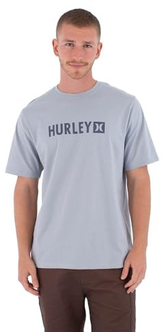 Hurley The Box T-Shirt für Herren, kurzärmelig, Frühlingsbrise Logo