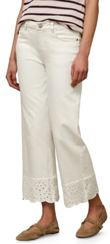 Street One Studio Damen Mid Waist Wide Leg Jeans mit Embroidery 3817914