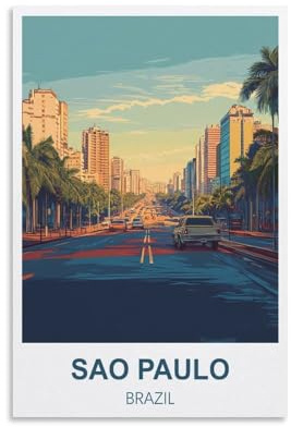 200-teiliges Puzzle, São Paulo, Brasilien, Puzzle für Erwachsene, 200 Teile, anspruchsvolles Puzzle, Puzzlespiel, Geburtstagsgeschenk für Frauen und Männer, 35 x 25 cm
