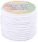 BENECREAT 3 mm 20m Cordón Elástico Hilo de Nylon de Rebordear Tela Hilo para Cuentas Pelo y Manualidad(3 mm, Blanco)