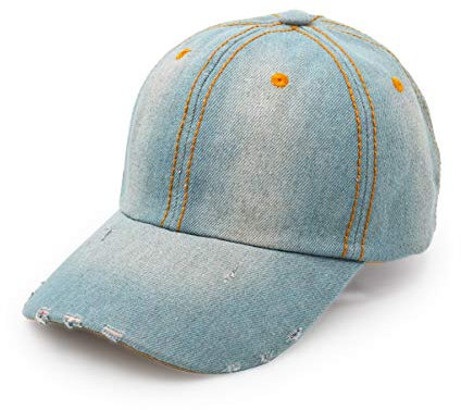 UltraKey Berretto da Baseball in Denim, Cappello Sportivo Unisex Cappello da Sole da Uomo Casual da Donna Cappello da Cowboy