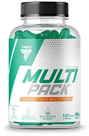 Trec Nutrition Multi Pack Komplexe Zusammensetzung Von Vitaminen Und Mineralien Aktiviert Den Stoffwechsel Energie Bodybuilding 120 Tabletten