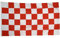Flaggenfritze Fahne/Flagge Karo Rot-Weiß - 150 x 250 cm + gratis Sticker, XXL-Fahne