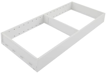 Blum AMBIA-LINE Schubkastenrahmen, Breite 200mm Länge 472mm Höhe 50mm, Seidenweiß, Stahl, 1 Rahmen und 1 Querteiler, Küchen Organizer