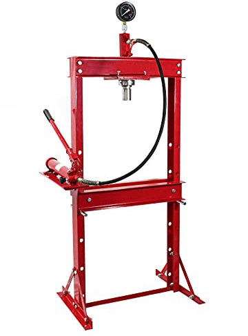 Wiltec Pressa idraulica da officina 20t Pressa professionale a telaio per cuscinetti con manometro
