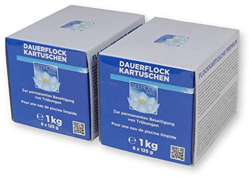 Paradies Pool GmbH Seerose Dauerflock Kartuschen 2 kg 16x125g